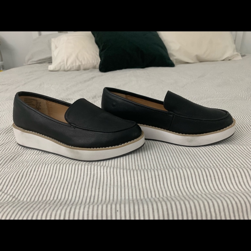 Black platform shoes